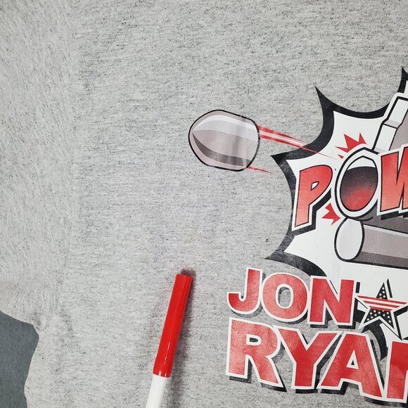 VEEP JONAH RYAN Shirt Mens SZ L Gray Vice President Timothy Simons HBO Pow Pow - Picture 4 of 8